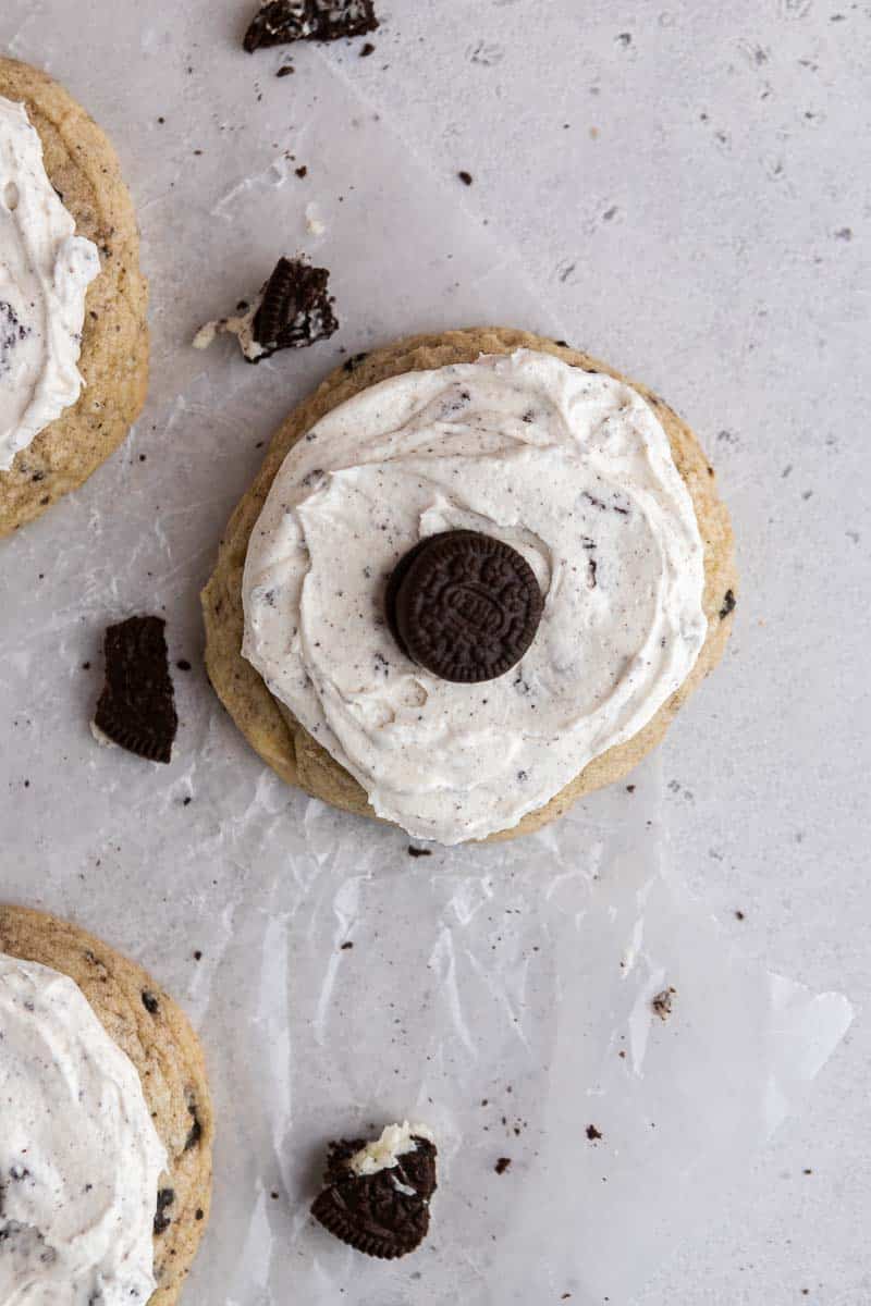 Crumbl Cookies and Cream Milkshake Cookies Lifestyle of a Foodie