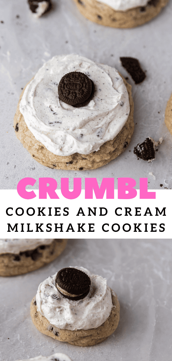 Crumbl Cookies and Cream Milkshake Cookies Lifestyle of a Foodie