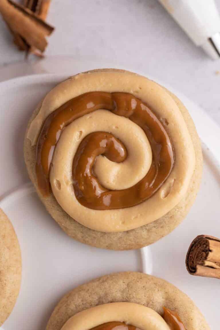 Copycat chewy Crumbl Dulce de leche cookies Lifestyle of a Foodie