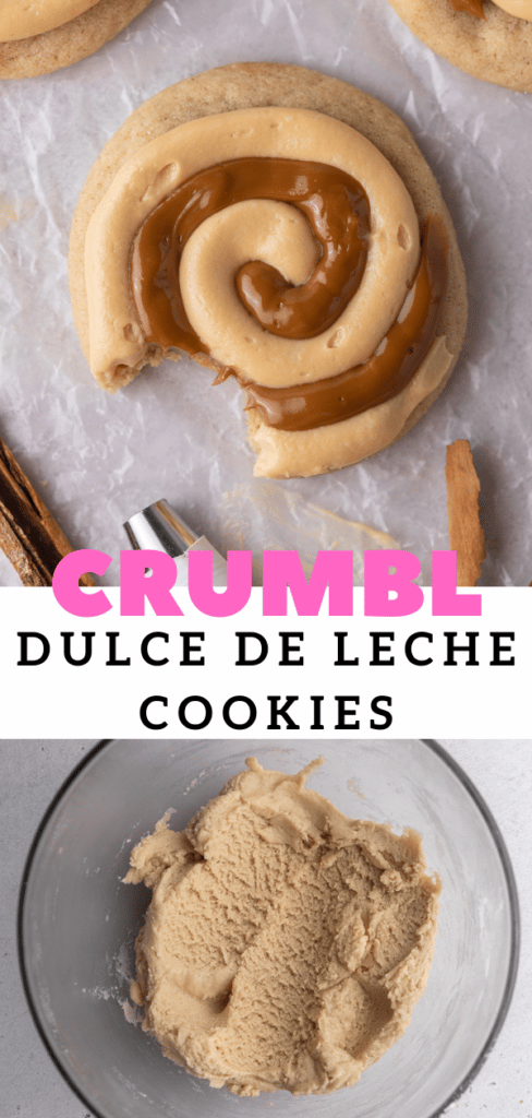 Easy frosted dulce de leche cookie