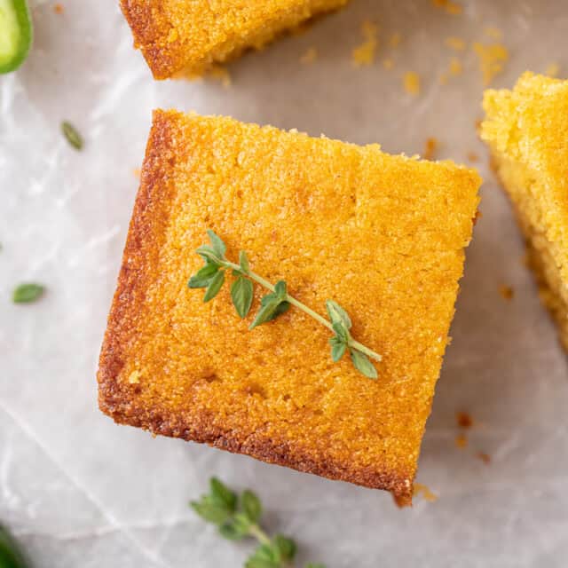 Easy Small batch Cornbread in a Loaf Pan Lifestyle of a Foodie