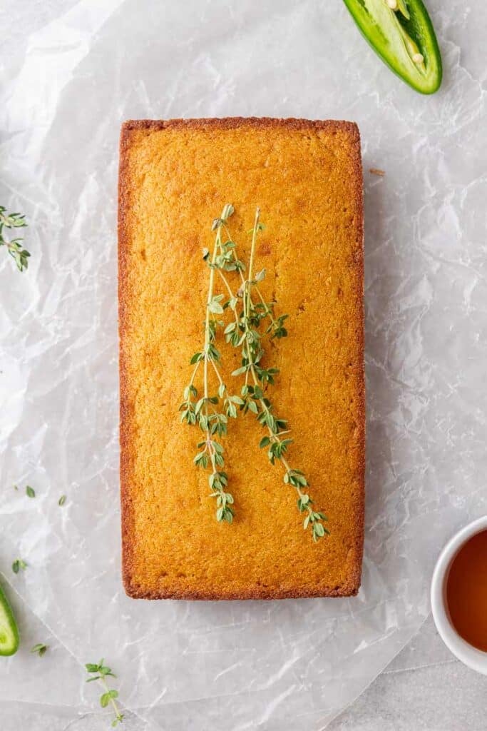 Easy Small batch Cornbread in a Loaf Pan - Lifestyle of a Foodie