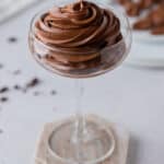 small batch chocolate swiss meringue buttercream