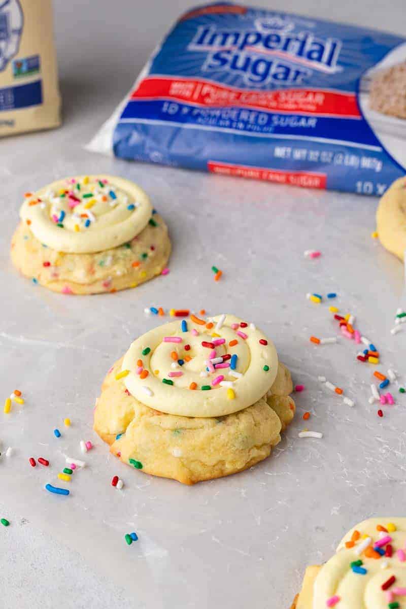 Crumbl Birthday cake cookies with Sprinkles Lifestyle of a Foodie