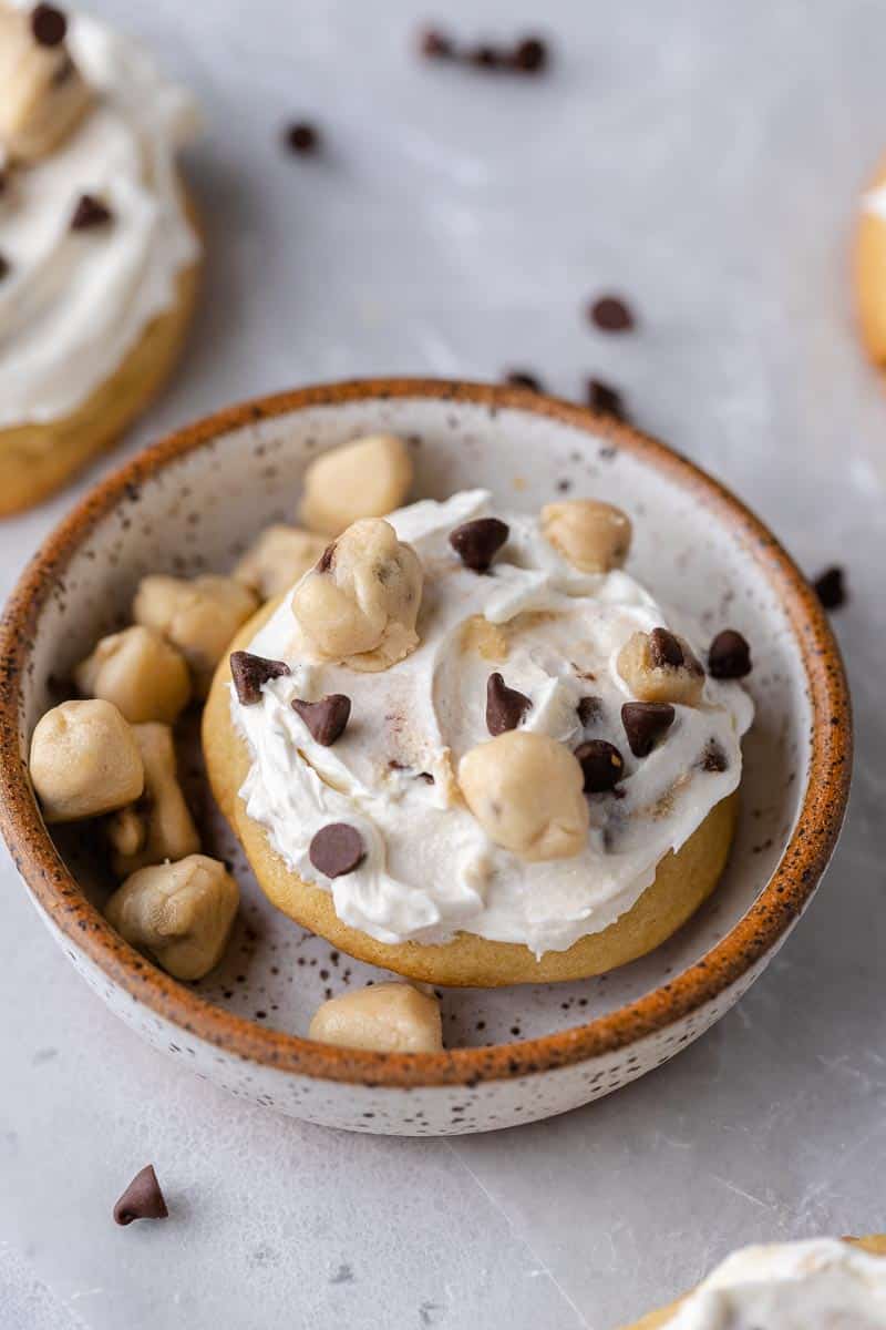 Crumbl Cookie Dough Cookies With Ice Cream Frosting Lifestyle Of A Foodie