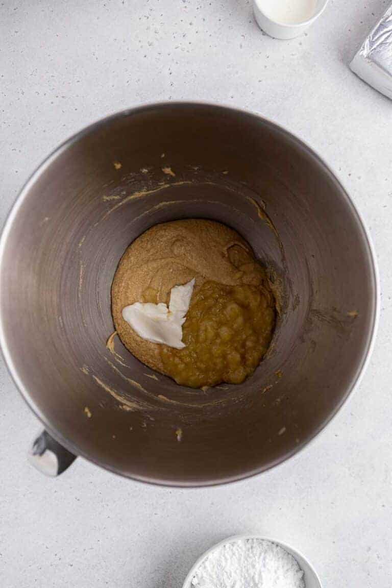 Crumbl Banana Bread Cookies with Cream Cheese Glaze Lifestyle of a Foodie