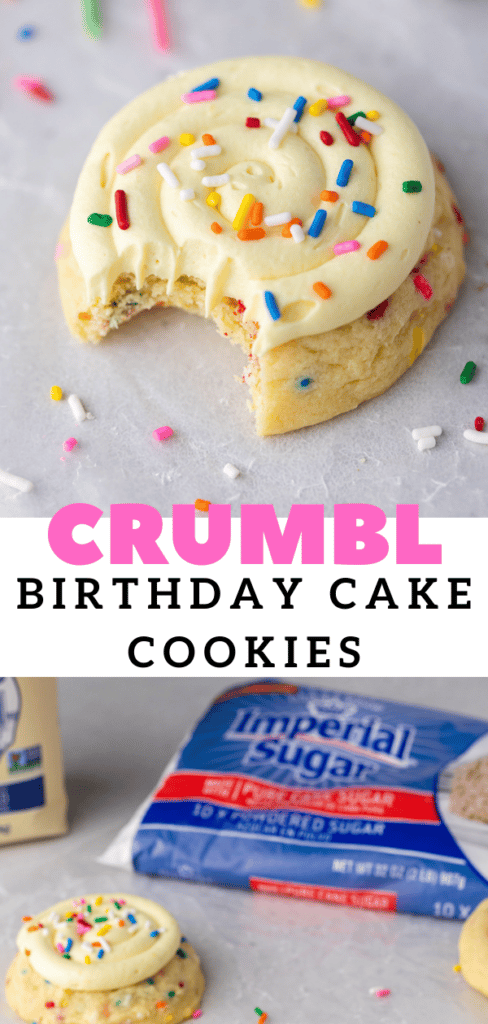 Crumbl birthdy cake cookies 