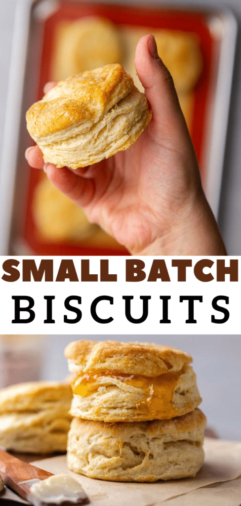 Small batch biscuits for two 