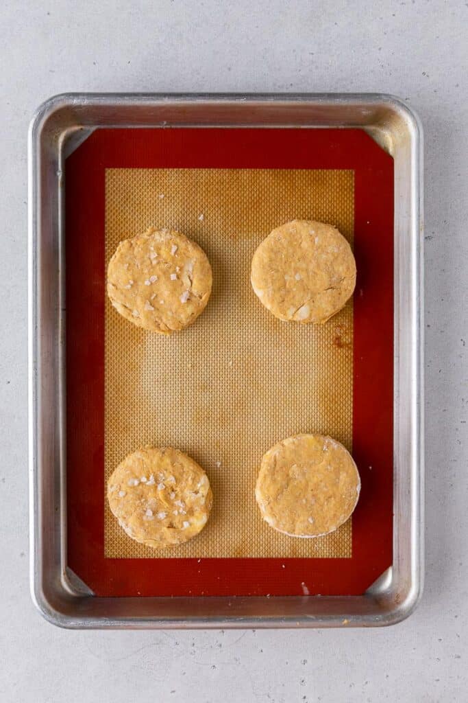 Pumpkin biscuit dough