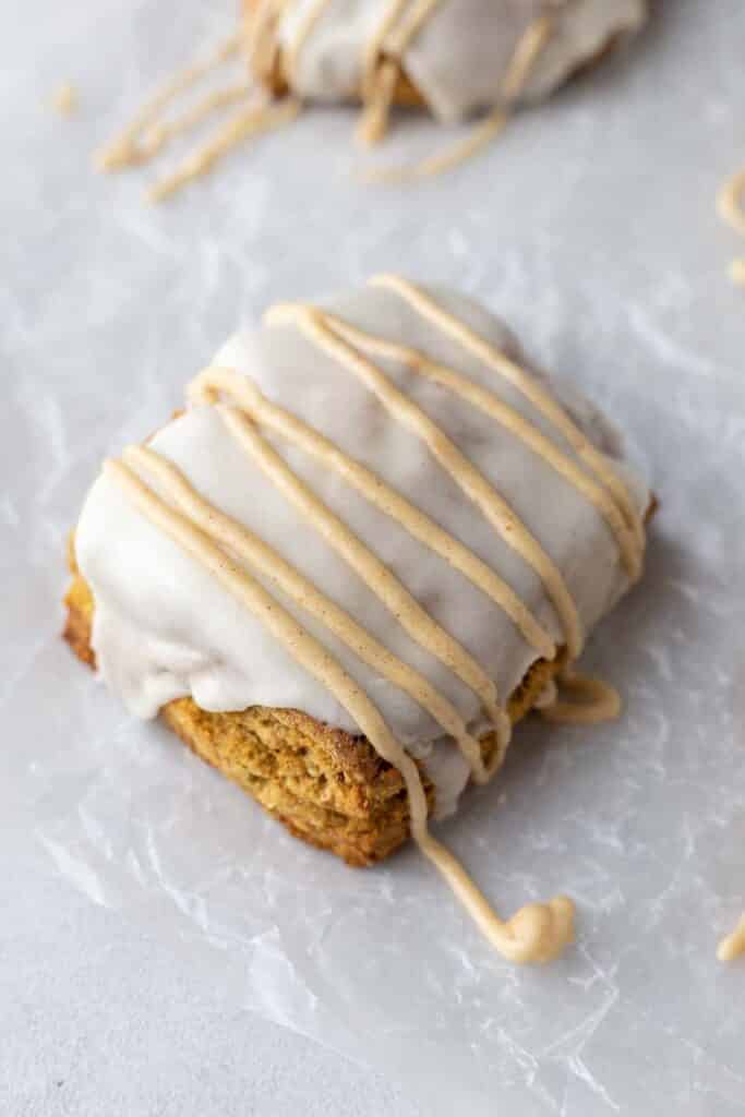 Square pumpkin scone