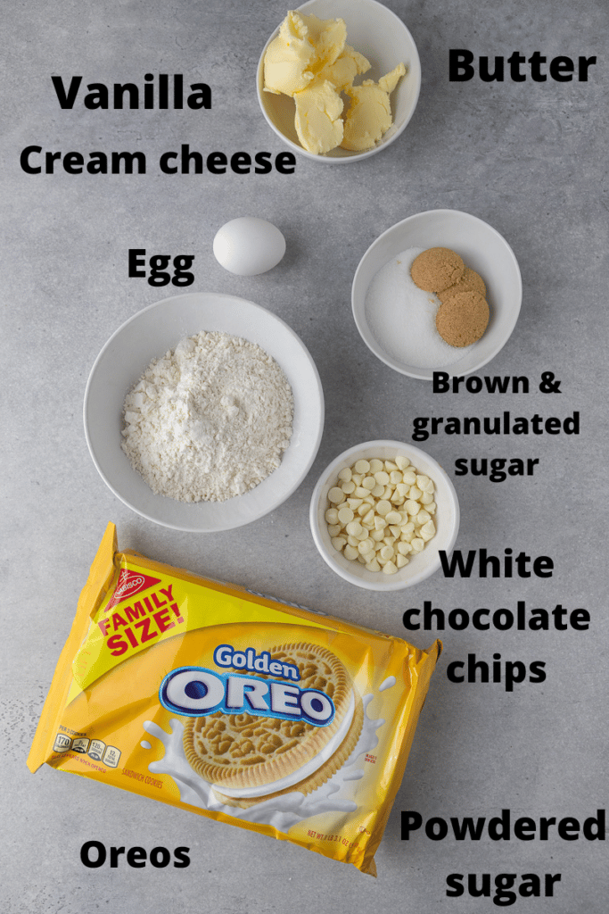 Crumbl golden oreo cookie ingredients
