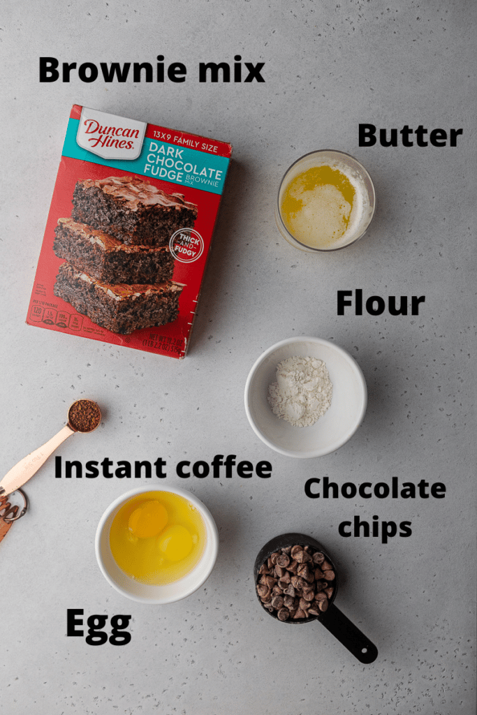 Brownie mix cookies ingredients