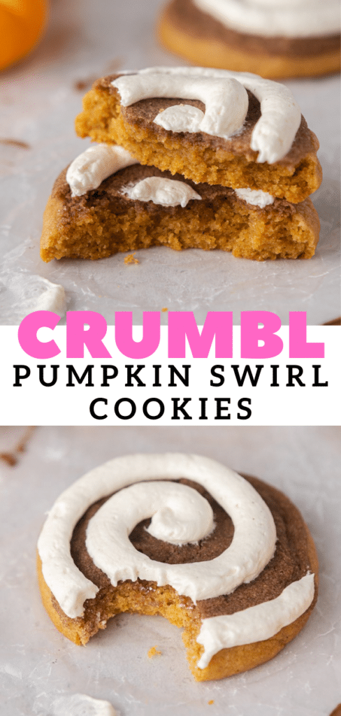 Crumbl pumpkin roll cookies