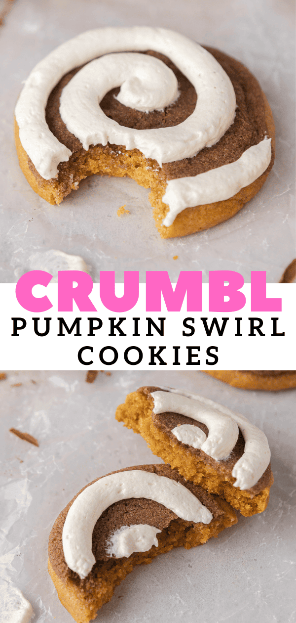 Chewy Crumbl Pumpkin Roll Cookies Lifestyle of a Foodie