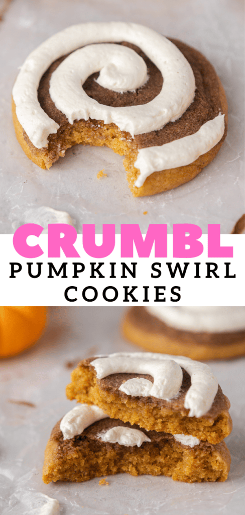 Crumbl pumpkin roll cookies