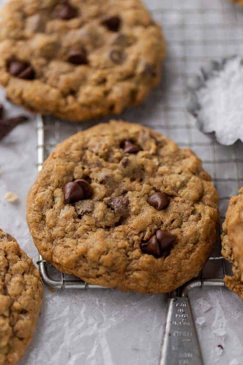 The softest Crumbl Oatmeal Chocolate Chip Cookies Lifestyle of a Foodie