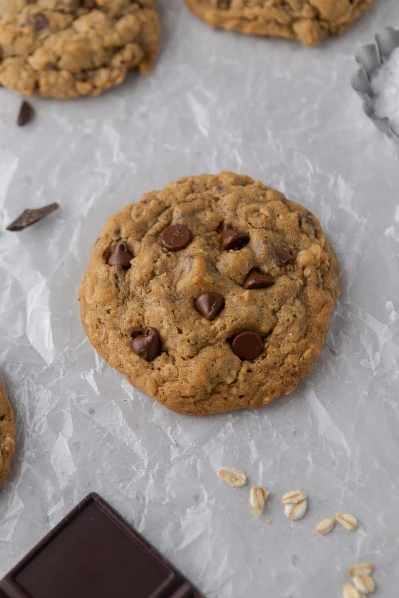 The softest Crumbl Oatmeal Chocolate Chip Cookies Lifestyle of a Foodie