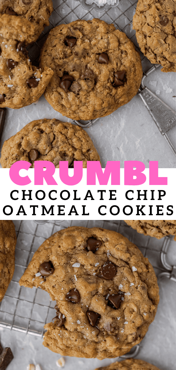 The softest Crumbl Oatmeal Chocolate Chip Cookies Lifestyle of a Foodie