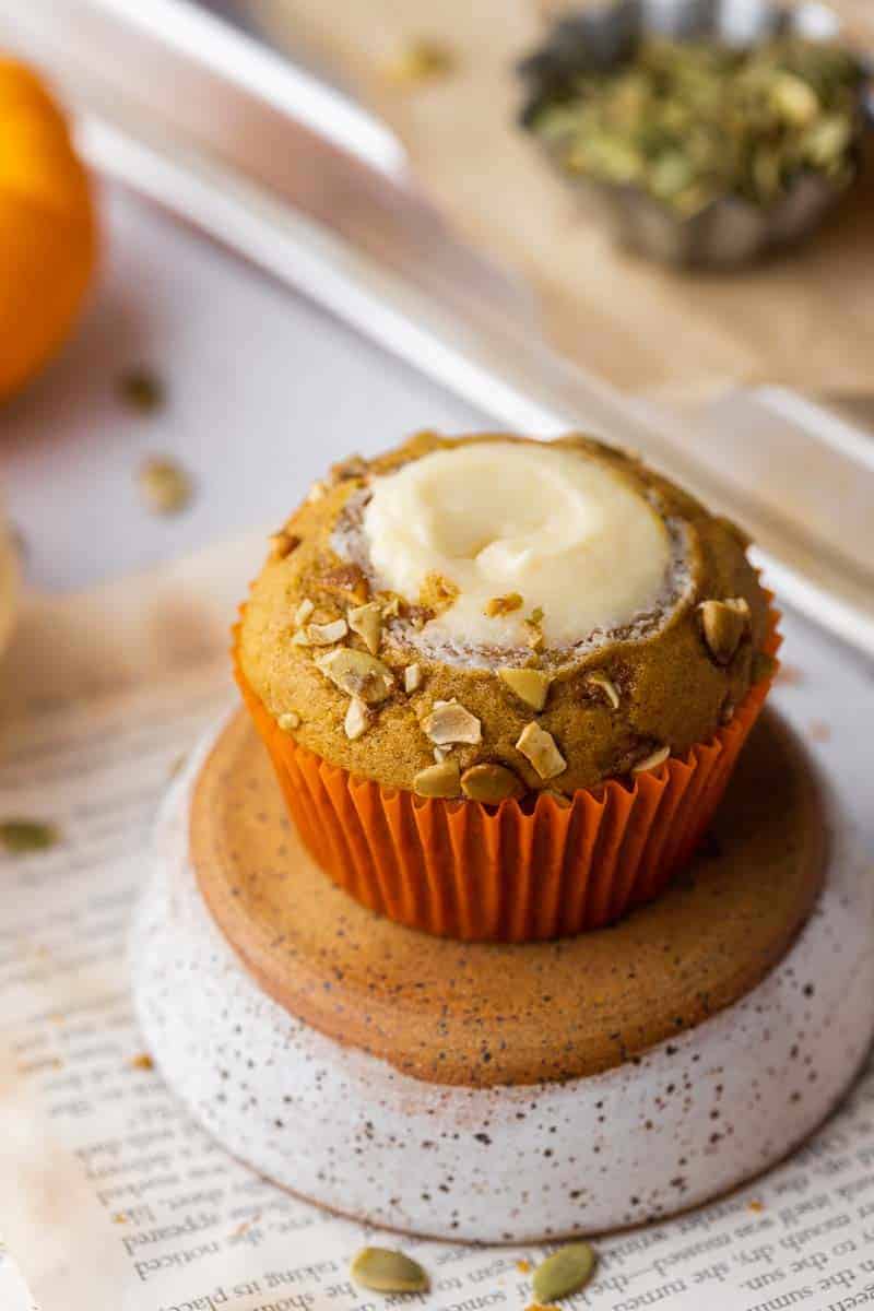 Starbucks Pumpkin Cream Cheese Muffins copycat Lifestyle of a Foodie