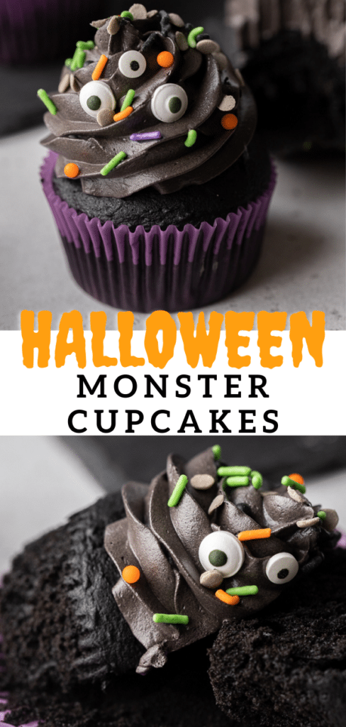 black velvet monster cupcakes 
