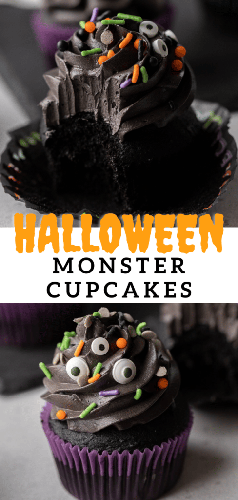 black velvet monster cupcakes 