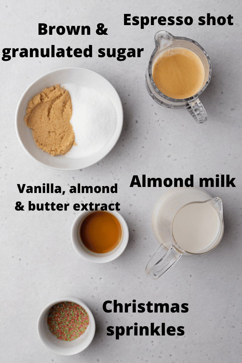 Starbucks Sugar Cookie Latte with Almond Milk