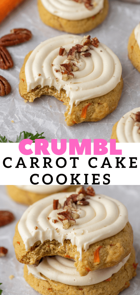 Crumbl carrot cake cookies