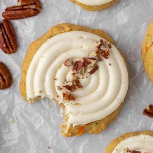 Spiced Crumbl Carrot Cake Cookies copycat recipe Lifestyle of a Foodie
