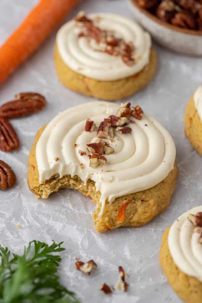 Crumbl carrot cake cookies  for thanksgiving dessert recipes