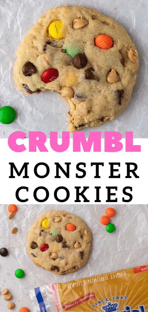 Crumbl Monster Cookies for pinterest
