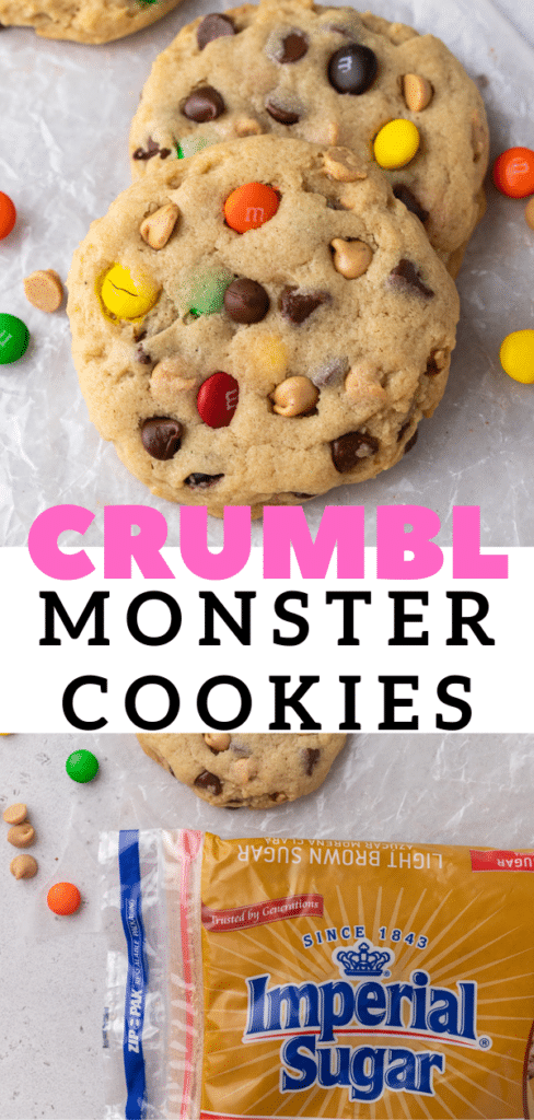 Crumbl Monster Cookies for pinterest