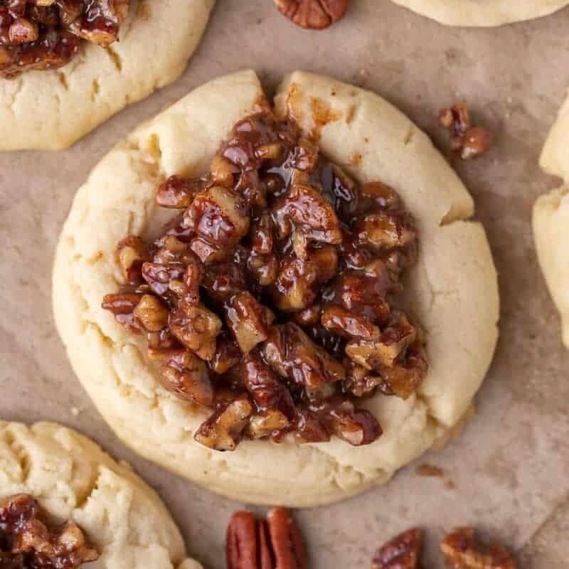 Crumbl pecan pie cookies