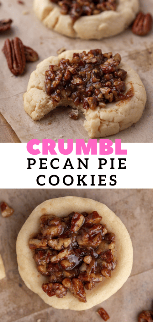 Crumbl pecan pie cookies for pinterest