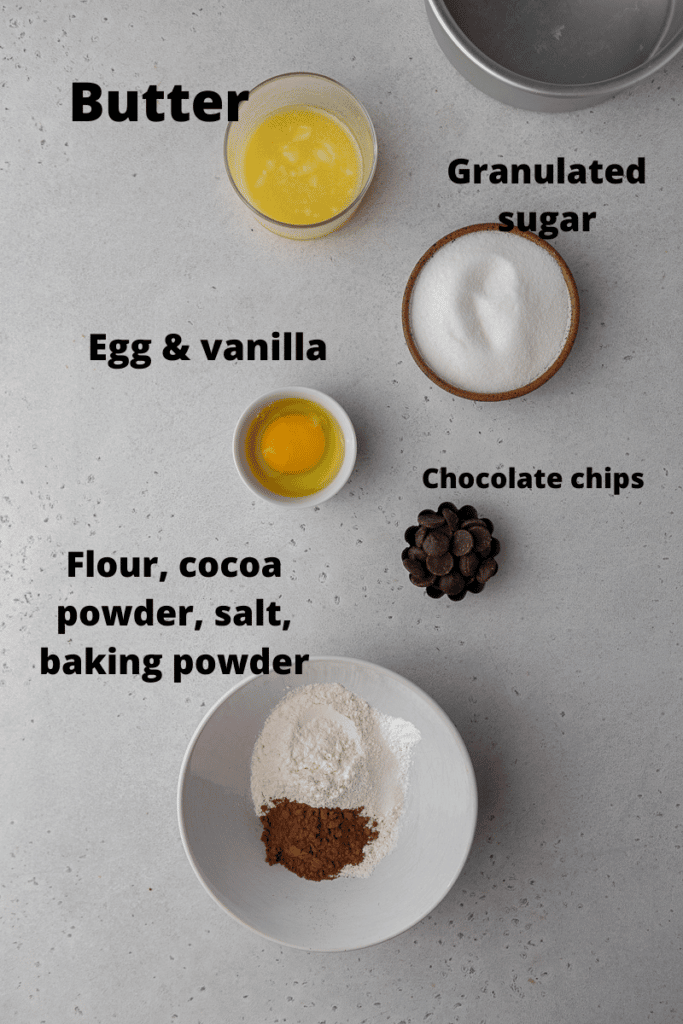 Air fryer brownies ingredients