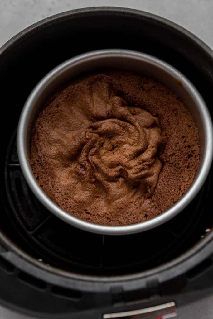 Brownie in a 6 inch pan in an air fryer 