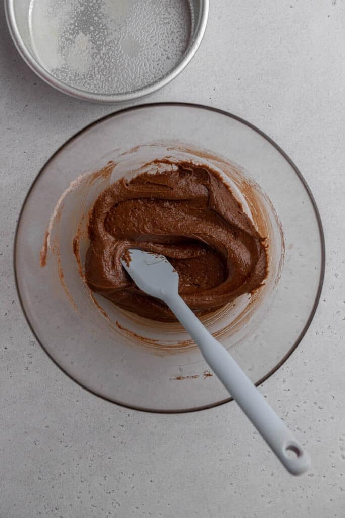 Brownie batter in a bowl