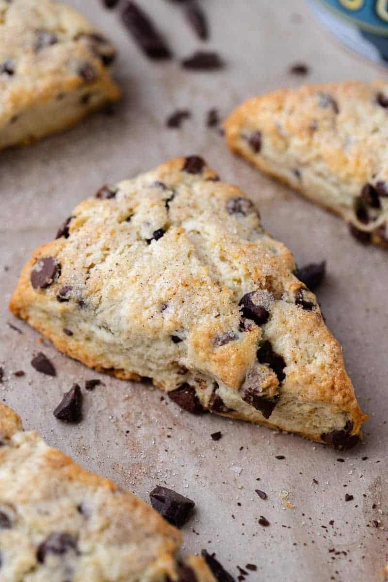 Easy Chocolate Chip Scones Lifestyle of a Foodie