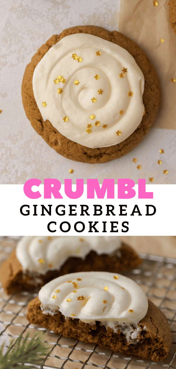 Crumbl gingerbread cookies copycat recipe Lifestyle of a Foodie