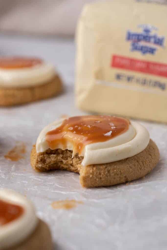 Cheesecake frosted cookies