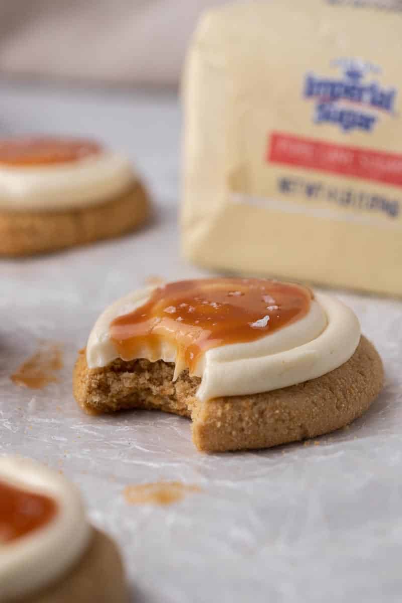 Crumbl Salted Caramel Cheesecake Cookies - Lifestyle Of A Foodie