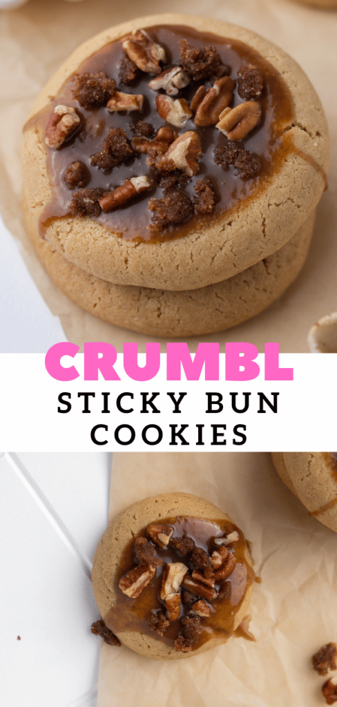 Crumbl Sticky bun cookies
