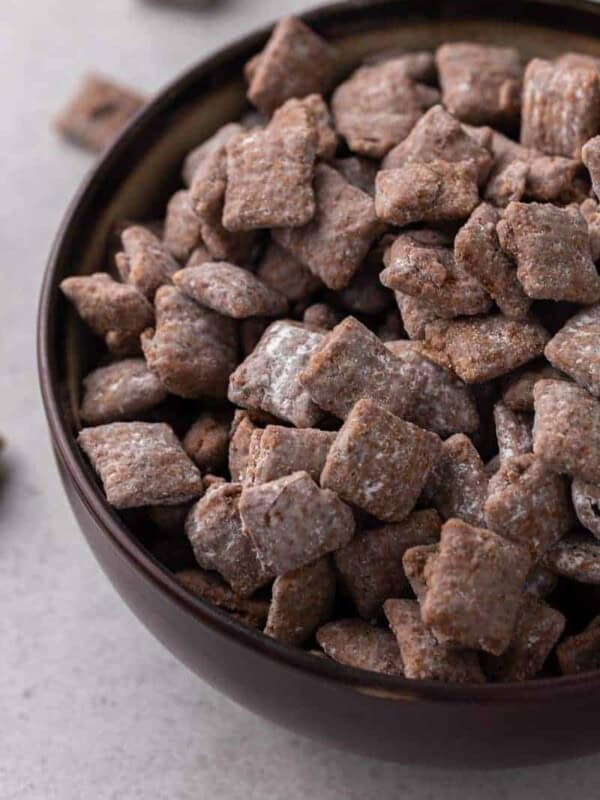 Puppy chow in a bowl