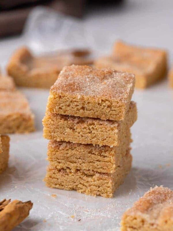 Snickerdoodle bars stack
