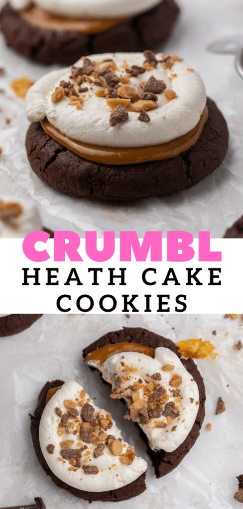 Crumbl Heath cake cookies 