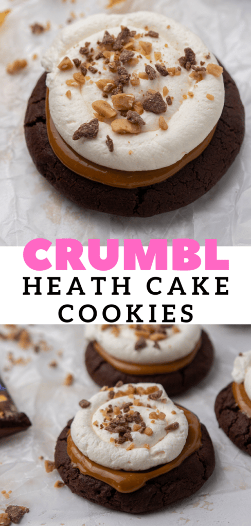 Crumbl Heath cake cookies