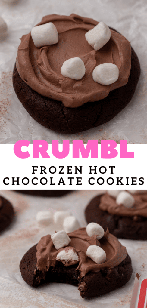 Crumbl frozen hot chocolate cookies 