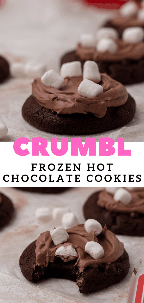 Chilled Crumbl Frozen Hot Chocolate Cookies Lifestyle of a Foodie