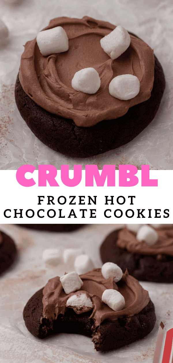 Chilled Crumbl Frozen Hot Chocolate Cookies Lifestyle of a Foodie