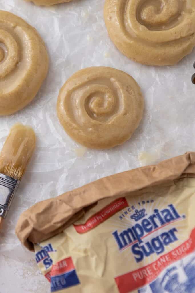 Imperial sugar featuring honey bun cookie