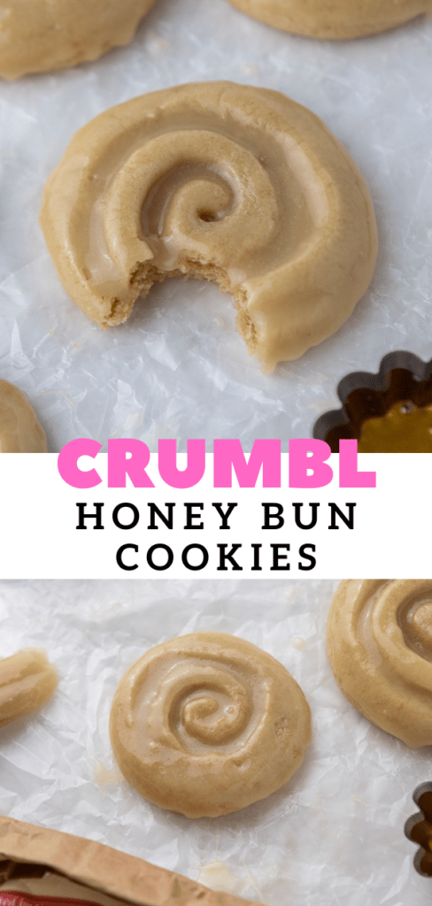 Crumbl honey bun cookies